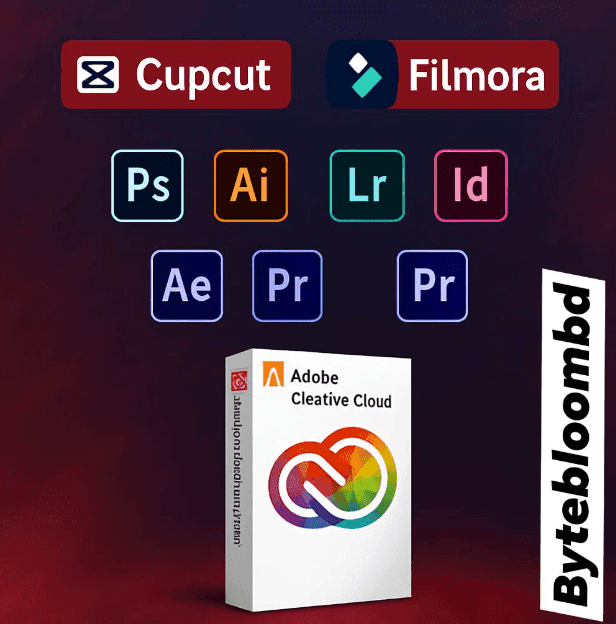 adobe creative cloud + + Filmora + CapCut APK – Ultimate Video Editing Combo Pack